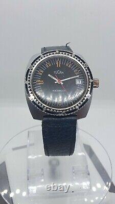 Skin Diver Tucah Vintage Watch Manual Winding Swiss Made 1970s Mens Rare