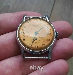 Sorna Swiss Made Rare Vintage Ww2 Military Men's Wrist Watch Runs Well (pa36)