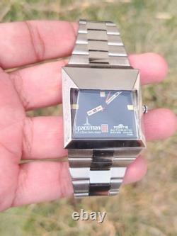 Spaceman Audacieuse TK25 Swiss Automatic Black Dial Men's Watch RARE Vintage