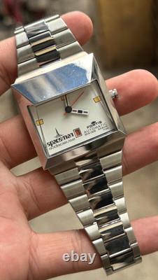 Spaceman Audacieuse TK25 Swiss Automatic White Dial Men's Watch RARE Vintage