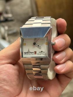 Spaceman Audacieuse TK25 Swiss Automatic White Dial Men's Watch RARE Vintage