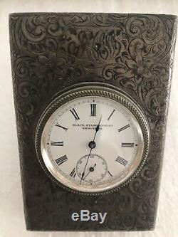 Sterling Silver Black Starr & Frost New York Vintage Swiss Made Clock Rare