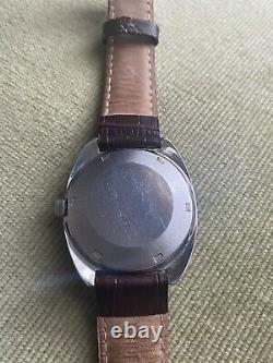 Stunning Rare Vintage Swiss Ss Tissot Seastar Date Gents Auto Watch Patina