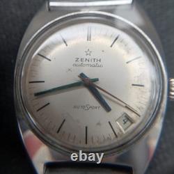 Super Rare Vintage Zenith Automatic AutoSport 23 jewels Swiss 2252 Pc Movement