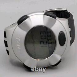 Swatch Beat Aluminum Digital Watch Rare Vintage Find 8 47mm Swiss Gray & Black