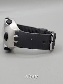 Swatch Beat Aluminum Digital Watch Rare Vintage Find 8 47mm Swiss Gray & Black