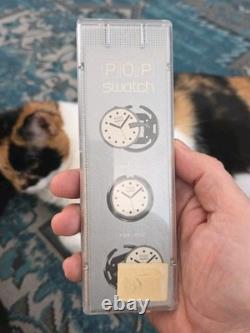 Swatch Pop SQUARE PARADE PWK171 (1993) Vintage Swiss Watch NIB Rare