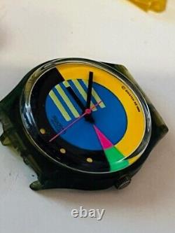 Swatch Watch Wristwatch VINTAGE Swiss made MIXED LOT bands neon parts cover RARE