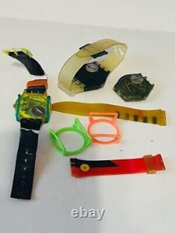 Swatch Watch Wristwatch VINTAGE Swiss made MIXED LOT bands neon parts cover RARE