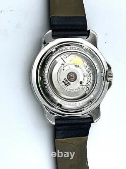 Swiss Army Officers Watch 25 Jewel Automatic Day Date Vintage Rare Working