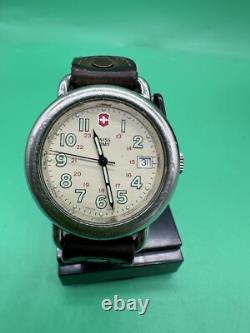 Swiss Army watch Delta Field Date Quartz Original band Rare Vintage New Battery