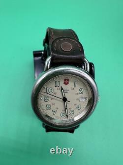 Swiss Army watch Delta Field Date Quartz Original band Rare Vintage New Battery