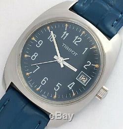 Swiss Made Tissot watch very rare blue dial