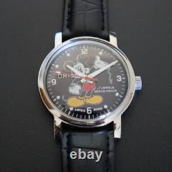 Swiss ORIS Mickey Mouse Men's Watch Rare Vintage Disney Mechanical Model
