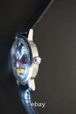 Swiss ORIS Mickey Mouse Men's Watch Rare Vintage Disney Mechanical Model
