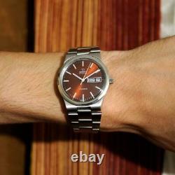 Swiss Omega Genève Rare Original Dial Automatic 1022 Quickset Day Date 166.0174