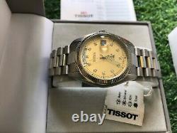 TISSOT SEASTAR DAY DATE Automatic Gold Dial Watch A583K, SWISS, VINTAGE, RARE