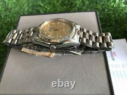 TISSOT SEASTAR DAY DATE Automatic Gold Dial Watch A583K, SWISS, VINTAGE, RARE
