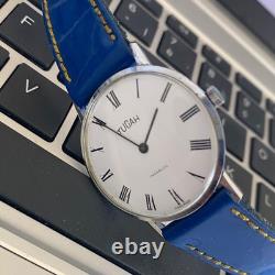 TUCAH Ultra-Thin Watch Chiffre Roman Vintage 70s Rare Manual Winding Swiss Men's