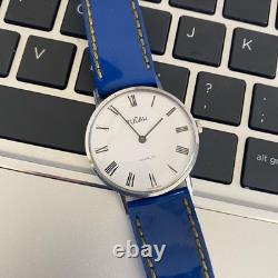 TUCAH Ultra-Thin Watch Chiffre Roman Vintage 70s Rare Manual Winding Swiss Men's