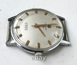 Tissot Swiss Automatic Watch Men's Vintage Beige Dial Rare 25 Jewels 34mm