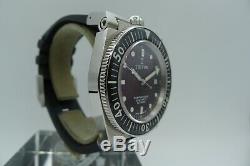 Triton Subphotique Vintage Swiss Made Diver 500m New Rare Bordeaux Dial 40mm Zrc