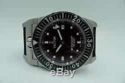 Triton Subphotique Vintage Swiss Made Diver 500m New Rare Bordeaux Dial 40mm Zrc