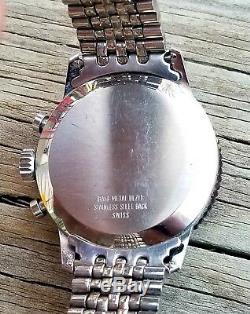 ULTRA RARE, UNIQUE Vintage Men's SWISS CHRONOGRAPH Watch OLLECH & WAJS (O W)