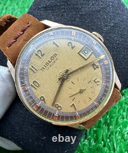 ULTRA-RARE VINTAGE HISLON WATCH RARE SUB-SECOND 60s MANUAL SWISS MINT