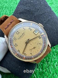 ULTRA-RARE VINTAGE HISLON WATCH RARE SUB-SECOND 60s MANUAL SWISS MINT