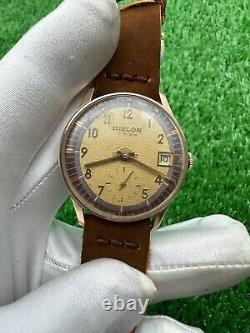 ULTRA-RARE VINTAGE HISLON WATCH RARE SUB-SECOND 60s MANUAL SWISS MINT