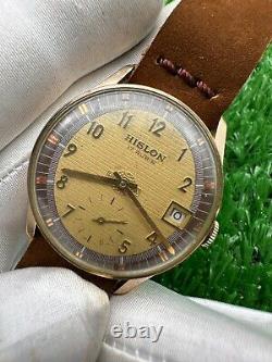 ULTRA-RARE VINTAGE HISLON WATCH RARE SUB-SECOND 60s MANUAL SWISS MINT