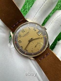 ULTRA-RARE VINTAGE HISLON WATCH RARE SUB-SECOND 60s MANUAL SWISS MINT