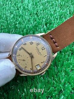 ULTRA-RARE VINTAGE HISLON WATCH RARE SUB-SECOND 60s MANUAL SWISS MINT