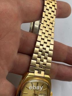 ULTRA RARE Vintage Men WRIST Watch QUARTZ OMEGA SEAMASTER SWISS CAL. 1345 CHEK