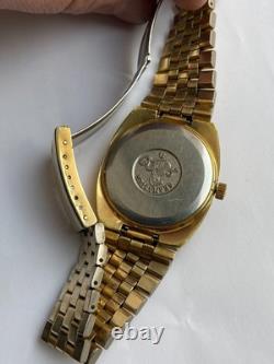 ULTRA RARE Vintage Men WRIST Watch QUARTZ OMEGA SEAMASTER SWISS CAL. 1345 CHEK