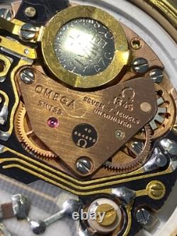 ULTRA RARE Vintage Men WRIST Watch QUARTZ OMEGA SEAMASTER SWISS CAL. 1345 CHEK