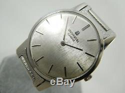 UNIVERSAL GENEVE Rare Silver Dial Ref. 842101 Cal. 1-42 Swiss 31mm Vintage Watch