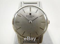 UNIVERSAL GENEVE Rare Silver Dial Ref. 842101 Cal. 1-42 Swiss 31mm Vintage Watch