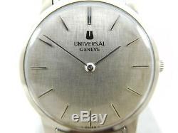 UNIVERSAL GENEVE Rare Silver Dial Ref. 842101 Cal. 1-42 Swiss 31mm Vintage Watch