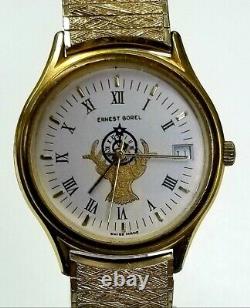 Ultra RARE, UNIQUE Men's Vintage SWISS Quartz Watch ERNEST BOREL 4428