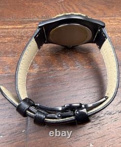 Ultra Rare Vintage Certina Ds Diver Black Gold 375ft Swiss Quartz 38mm