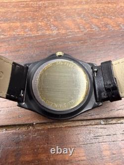 Ultra Rare Vintage Certina Ds Diver Black Gold 375ft Swiss Quartz 38mm