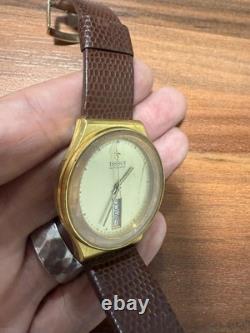 Ultra Rare Vintage Tissot Automatic -Swiss Made Gold Men's Watch Vertical Date