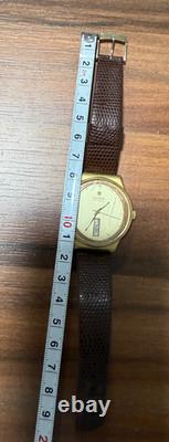 Ultra Rare Vintage Tissot Automatic -Swiss Made Gold Men's Watch Vertical Date