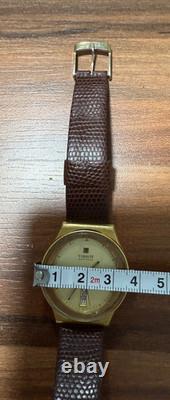 Ultra Rare Vintage Tissot Automatic -Swiss Made Gold Men's Watch Vertical Date