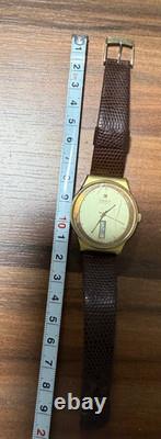 Ultra Rare Vintage Tissot Automatic -Swiss Made Gold Men's Watch Vertical Date