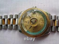 Used Rare Super Vtg Swiss Dalil Muslim's Islamic Ss Mens Automatic Wristwatch