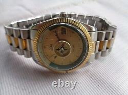 Used Rare Super Vtg Swiss Dalil Muslim's Islamic Ss Mens Automatic Wristwatch