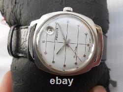 Used Rare Vintage Swiss Made White Dial Fortis Trueline Mens Automatic Watch